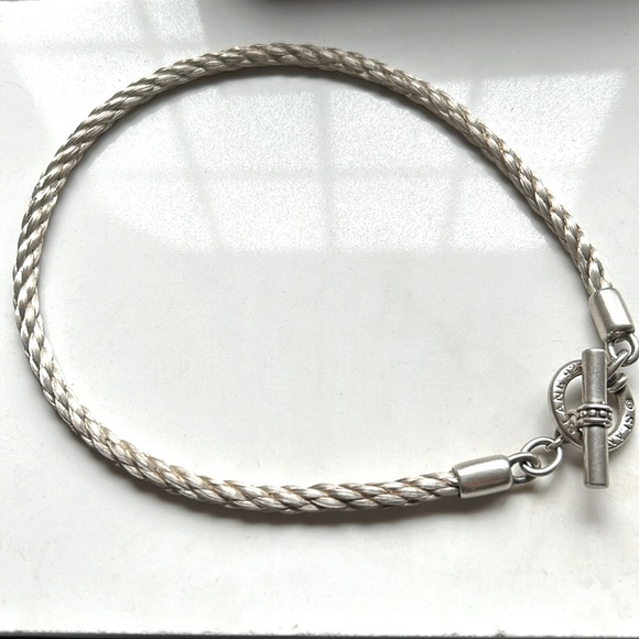 SLANE AND SLANE twisted top necklace with beaded toggle. Extremely rare. - Picture 2 of 6